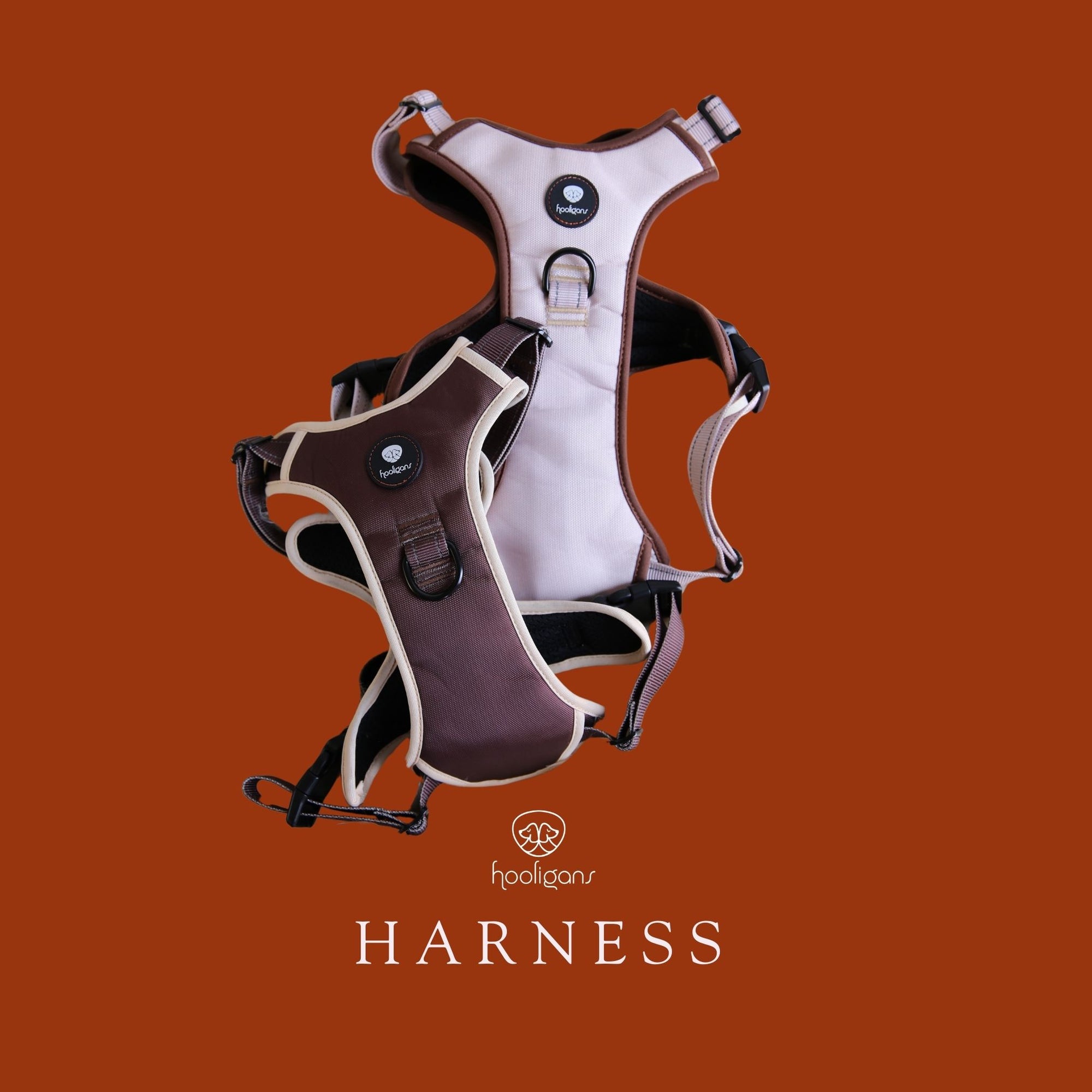 Hooligans Harness Brown Khaki