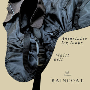 Hooligans Raincoat Waist Belt Leg Loops