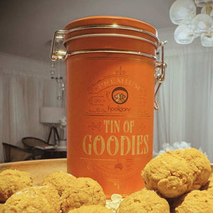 Hooligans Orange Metal Treat KeeperwithTreats